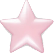 pale pink star sparkle sticker