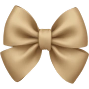 Beige bow sticker