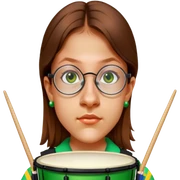 Festive Drummer sticker