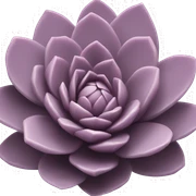 Mauve succulent sticker