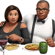 dining with style and friends sticker