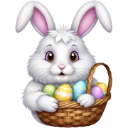 Easter bunny sticker