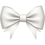 white bow sticker