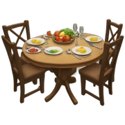 dinner table sticker