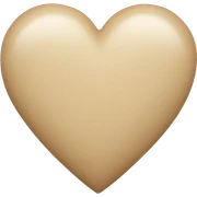 Beige heart sticker