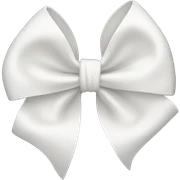 White bow sticker