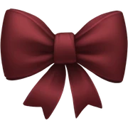 Dark Red bow sticker