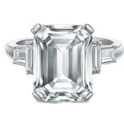 emerald cut engagement ring  sticker