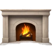 aesthetic Fireplace sticker