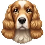 Cocker dog  sticker
