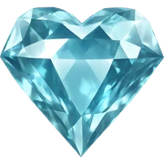Diamond heart  sticker