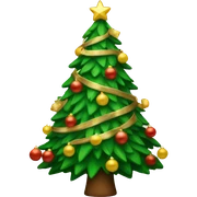 Christmas tree sticker