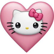 hello kitty heart sticker