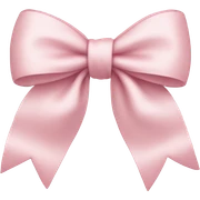 light pink bow sticker