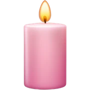 light pink candle sticker