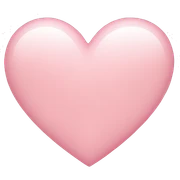 Light pink heart sticker