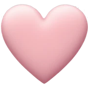 powder pink heart sticker