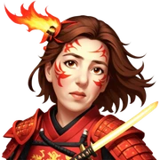 Fire-Wielding Samurai sticker