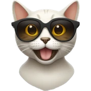 Cat with sunglasses sticker