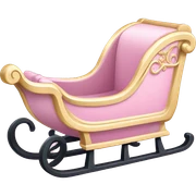 light pink sleigh sticker