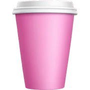 Pink cup sticker