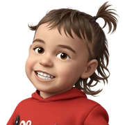smiling boy with brown hair sticker