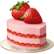 strawberry mousse cake  sticker