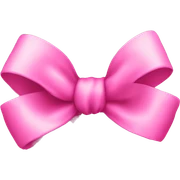 pink bow sticker