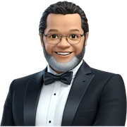 dapper smile in formal attire sticker