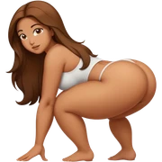 busty pawg buxom bending over sfw sticker