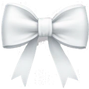 white bow sticker