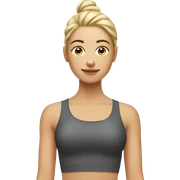 Pilates girl sticker