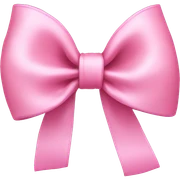 Baby pink bow sticker