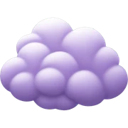 Lilac cloud sticker