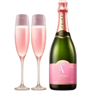 Pink champagne  sticker