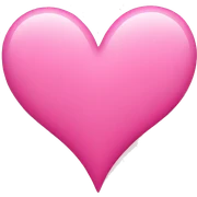 Pink heart sticker