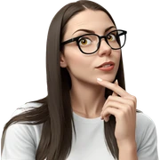 thoughtful girl in white shirt sticker
