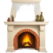 Fireplace sticker