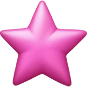 pink star sticker