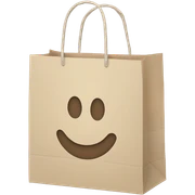 Shopping bag sticker
