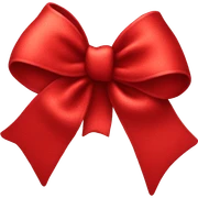 Red bow sticker