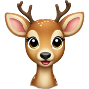 Baby Christmas deer sticker