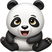Farting panda sticker