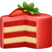 Strawberry cake sticker