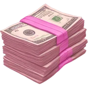 Pink money sticker