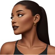 portrait of dark-skinned beauty sticker