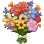 Flower bouquet sticker