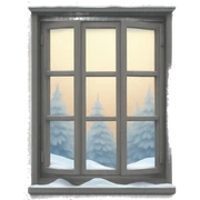 winter window sticker