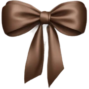 brown bow sticker