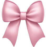 light pink bow sticker